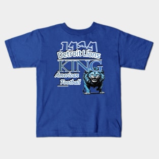 Detroit lions king American football Kids T-Shirt